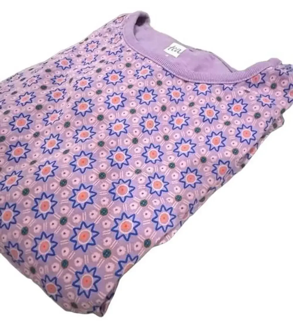 Tea Collection Twirl Dress Girls Size 8 Korean Tiles Purple Floral